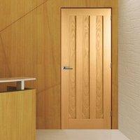 bespoke idaho oak 3 panel fire rated door