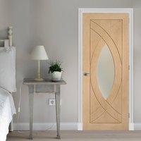 Bespoke Treviso Oak Glazed Door - Prefinished