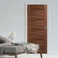 Bespoke Vancouver Walnut 5P Flush Fire Rated Door - Prefinished