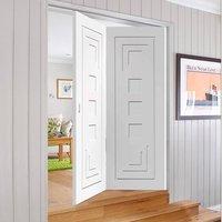 bespoke thrufold altino white primed flush panel folding 20 door