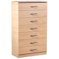 bella 7 chest of drawers walnut