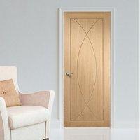 bespoke pesaro oak flush panel door prefinished