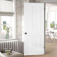 bespoke victorian shaker 4 panel white primed door