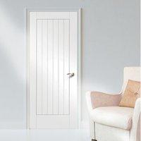 Bespoke Suffolk Flush White Primed Door