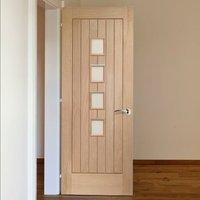 Bespoke Contemporary Suffolk Oak 4L Glazed Door