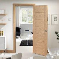 Bespoke Palermo Flush Oak Door with Panel Effect