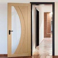 Bespoke Salerno Oak Glazed Door