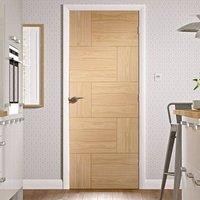 bespoke ravenna oak flush panel door