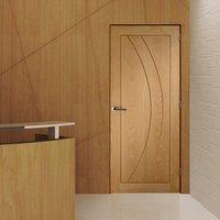 Bespoke Salerno Oak Flush Panel Door