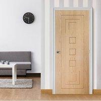 Bespoke Altino Oak Flush Panel Door - Prefinished