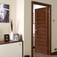 bespoke aragon walnut fire rated door prefinished