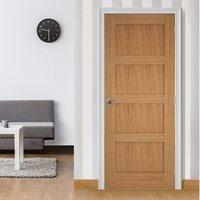 Bespoke Contemporary 4 Panel Oak Door