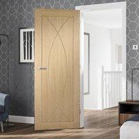 bespoke pesaro oak flush panel door