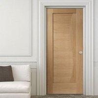 Bespoke Emilia Oak Flush Door with Stepped Design