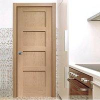 Bespoke Shaker Oak 4 Panel Door - Prefinished