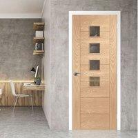 Bespoke Palermo Oak Glazed Door - Prefinished