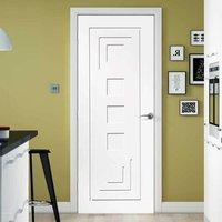 bespoke altino white primed flush panel door