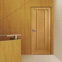 bespoke worcester oak 3 panel door prefinished