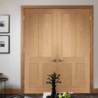 Bespoke Victorian 4 Panel Oak Shaker Door Pair