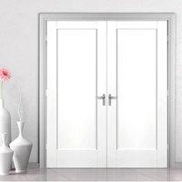 bespoke pattern 10 style panel white primed door pair