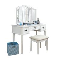 Bella Dressing Table Set White