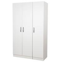 Bella 3 Door Wardrobe, 5 Drawer Chest and 3 Drawer Bedside Set White