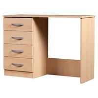 Bella Single Pedestal Dressing Table Oak