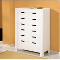 ben solid white pine chest of 8 drawers