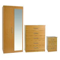 beech mirror bedroom set