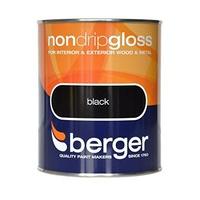 Berger Non Drip Gloss 750ml Black