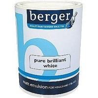 berger 50l vinyl matt pure brilliant white white 50l