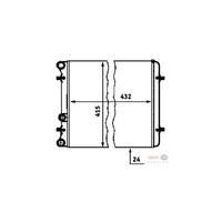 Behr Hella Service Radiator Part Number: 8MK376713774