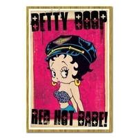 Betty Boop Hot Babe Poster Oak Framed & Satin Matt Laminated - 96.5 x 66 cms (Approx 38 x 26 inches)
