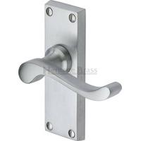 Bedford Lever Latch (Set of 2) Size: 11.9 cm H x 4 cm W, Finish: Satin Chrome