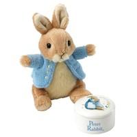 Beatrix Potter Peter Rabbit Trinket Box and Toy Set
