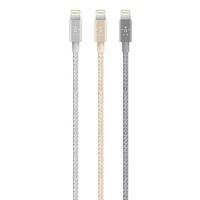 Belkin 1.2 m Lightning to USB Braided Cable with Aluminium Connector for Apple iPad Pro/iPad Air 2/iPad Air/4th Gen/iPad Mini/iPhone 7/7 Plus/SE/5/5s/