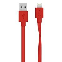 Belkin 1.2 m Flat Lightning to USB Charge and Sync Cable for Apple iPad Pro/iPad Air 2/iPad Air/4th Gen/iPad Mini/iPone SE/5/5s/5c/6/6s/6 Plus/6s Plus