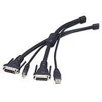 belkin omniview soho series kvm cable usb dvi waudio 45m