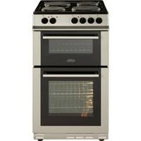 Belling FS50ET A Rated Twin Cavity 50cm Electric Cooker with 4 Burners in Silver