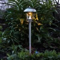 Beautiful LED solar lamp Sarina, steel, 66 cm