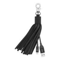 Belkin Cable Sync/charge Tassel 2.4a Ltg 6 Inch Black