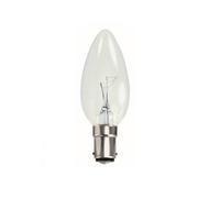 Bell 40w Tough Lamp Candle Clear SBC - 00041