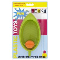 Beaks Plastic Toys Leaf Design Bird Bath