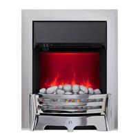 be modern mayfair electric fire chrome with pebble bed