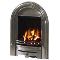 be modern abbey slimline 120mm gas fire fully polished