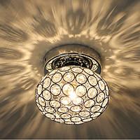 Beauty Crystal Ceiling Lights Chrome Finish in Ball Shape