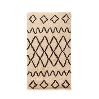 Berber Trellis Geometric Shaggy Rug 80X150