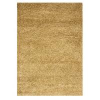 Beige Plain Shaggy Rug Petersberg 160X230