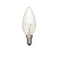 bell 60w tough lamp candle clear ses 00091