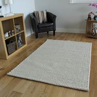 Beige Modern Wool Rug - Valencia - 120x170cm (4ft x 5 ft6\